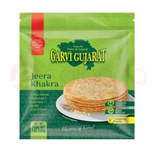 GARVI GUJARAT JEERA KHAKRA:7OZ GARVI GUJARAT JEERA KHAKRA:7OZ