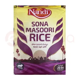 NANDI SONA MASOORI RICE: 20LB NANDI SONA MASOORI RICE: 20LB