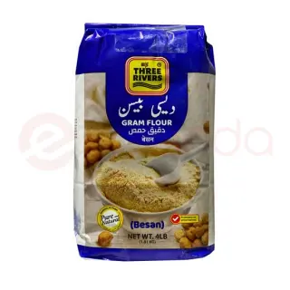 THREE RIVERS GRAM FLOUR:4LB THREE RIVERS GRAM FLOUR:4LB
